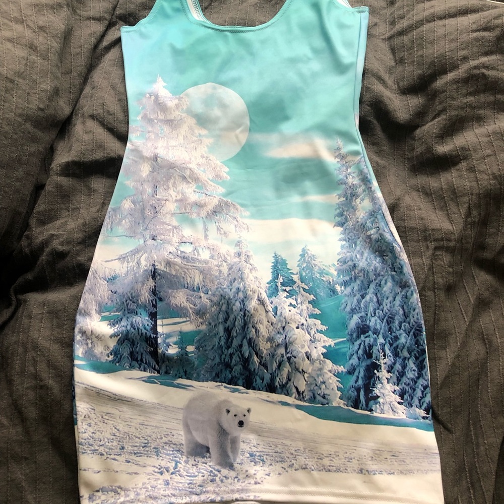 Black Milk Clothing - Minty Polar Bear Dress